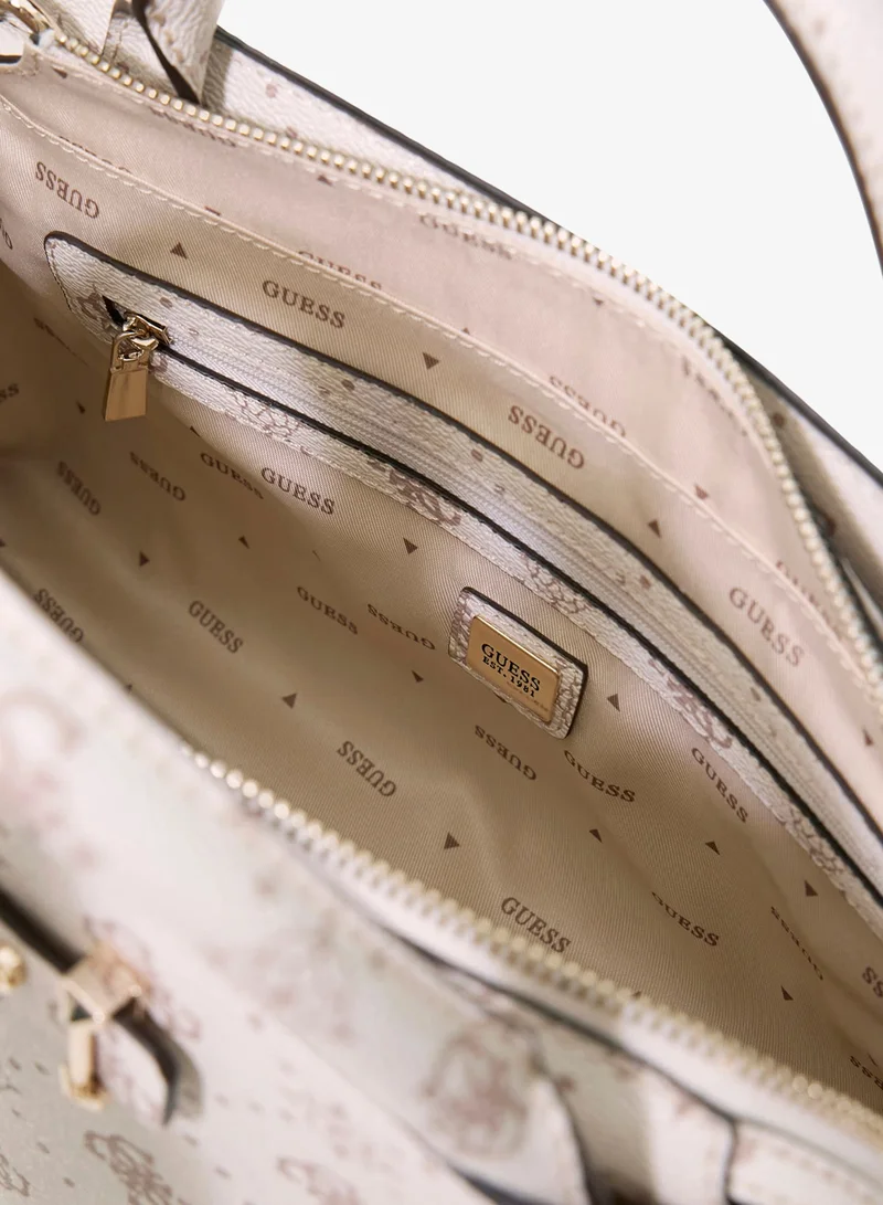 GUESS  Carrie Logo Girlfriend Satchel Bag for Women | Best Price UAE